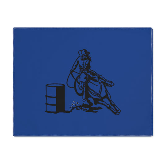 Barrel Racer Placemat Blue - AdeleEmbroidery