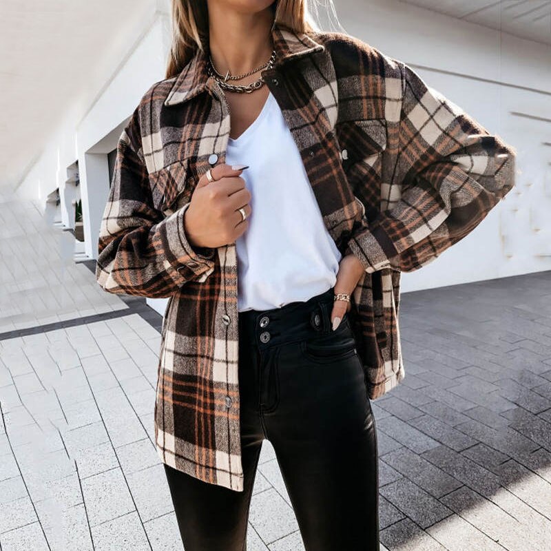 Long Plaid Shirt