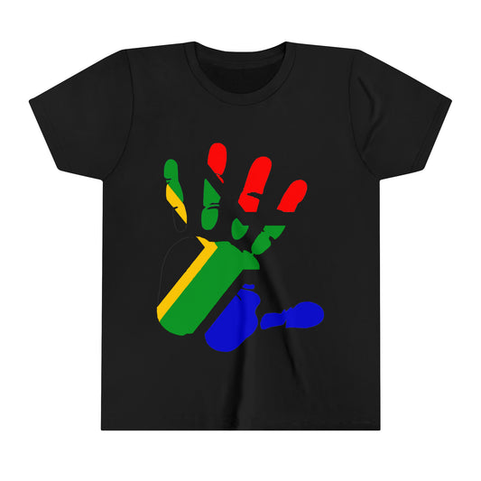 SA Flag Youth Short Sleeve Tee - AdeleEmbroidery