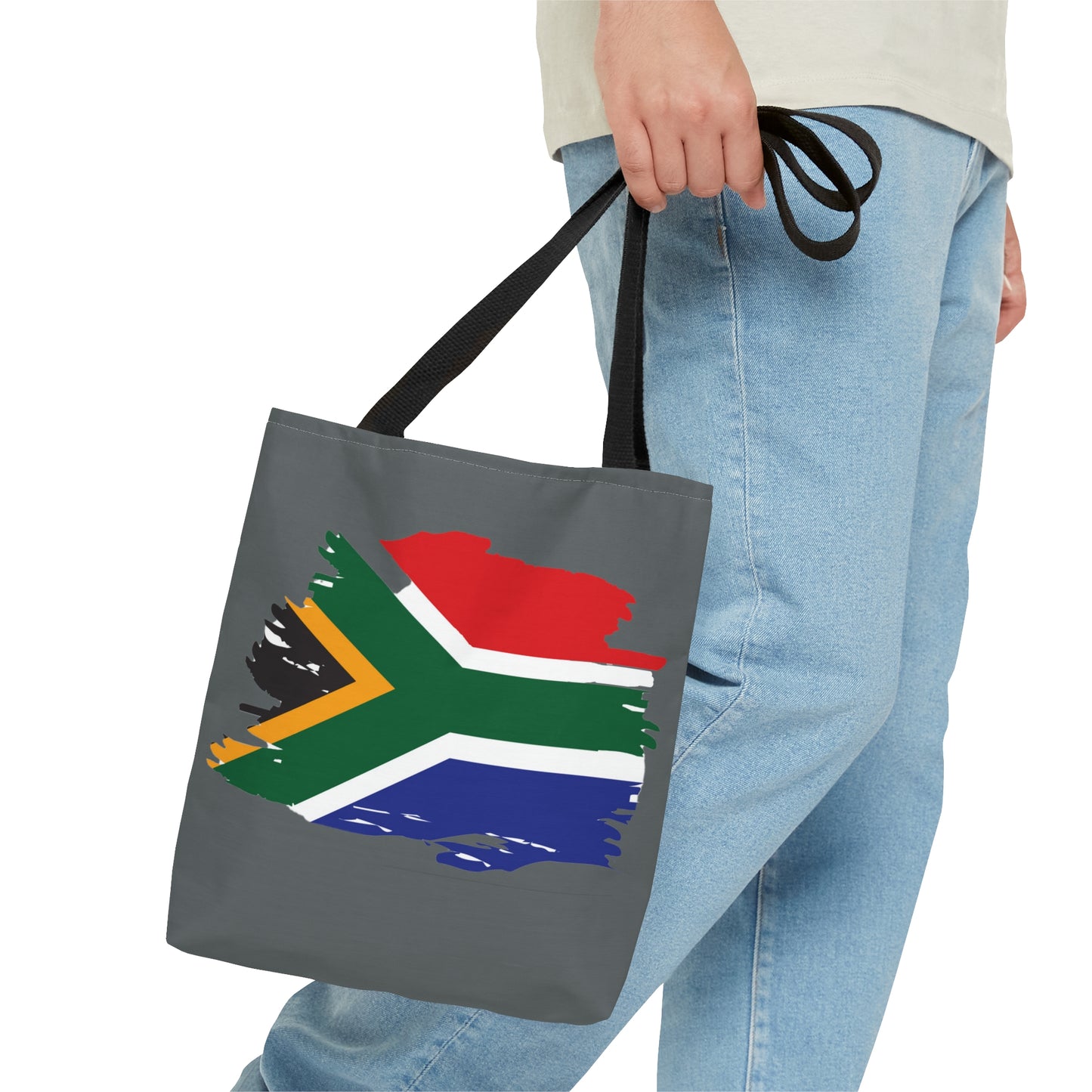 South Africa Grey Tote Bag - AdeleEmbroidery