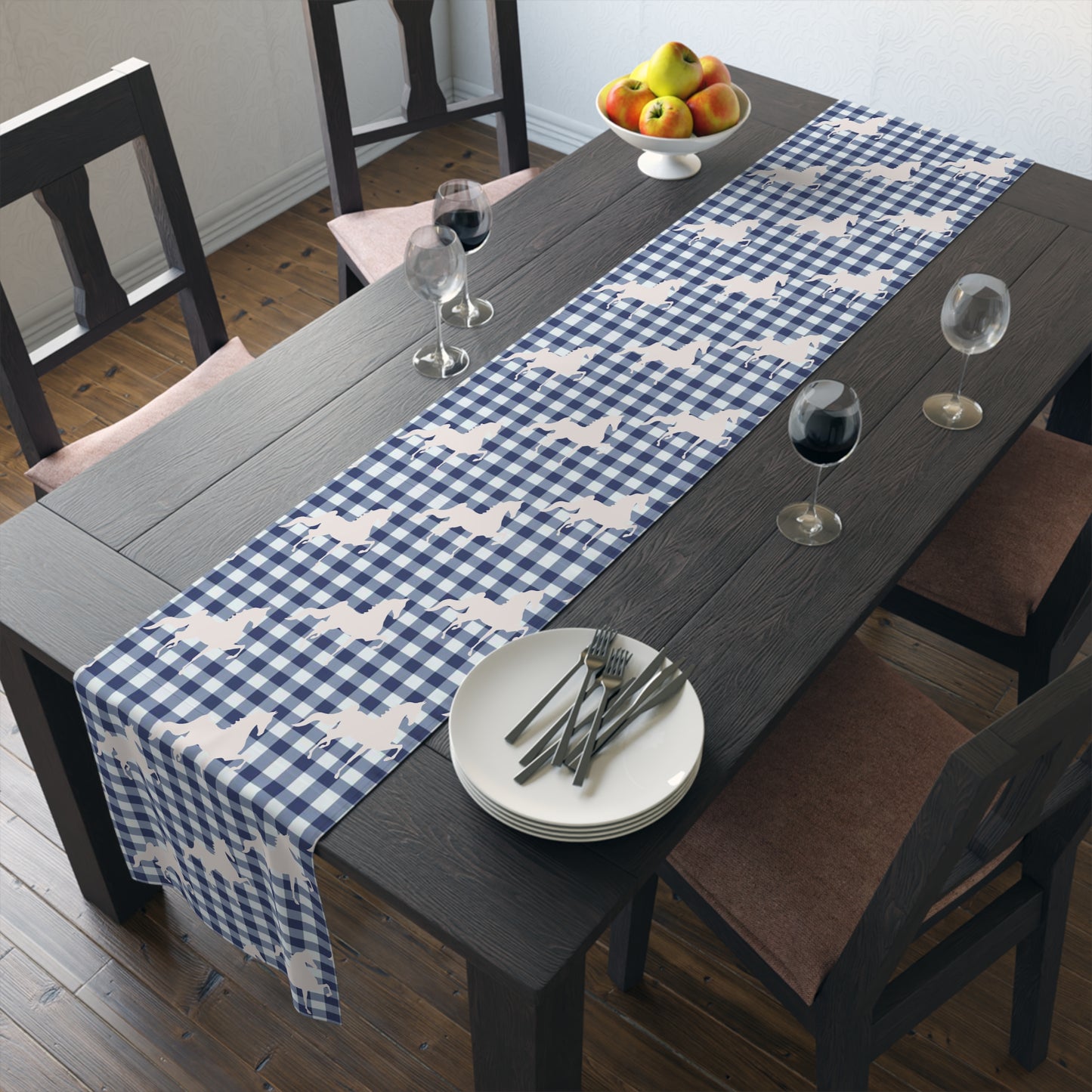 Saddlebred Table Runner (Cotton, Poly) - AdeleEmbroidery