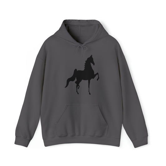 Unisex Heavy Blend™ Hooded Sweatshirt Front Print Saddlebred - AdeleEmbroidery