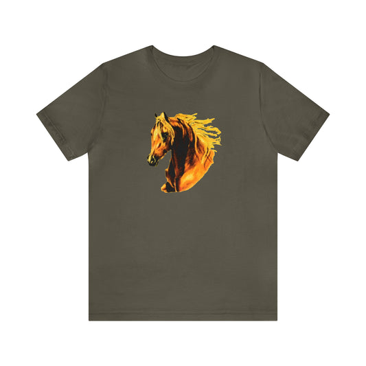 Unisex Jersey Short Sleeve Tee with Arab Head Print - AdeleEmbroidery