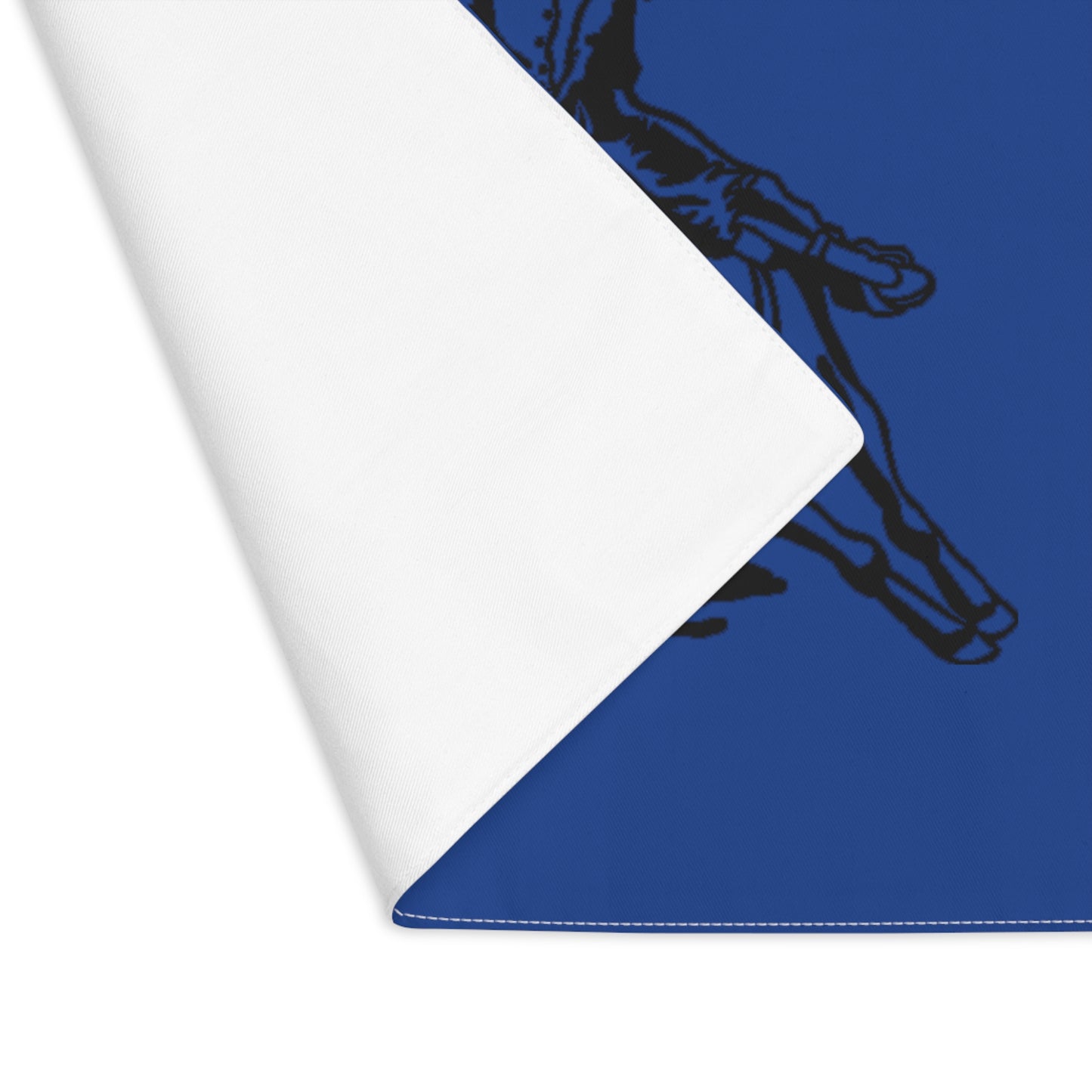 Barrel Racer Placemat Blue - AdeleEmbroidery