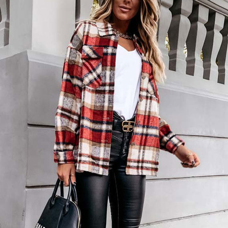 Long Plaid Shirt