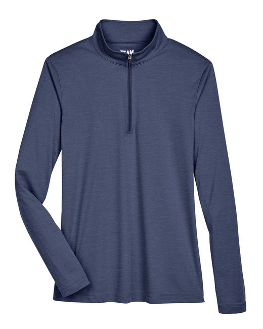 Ladies' Zone Sonic Heather Performance Quarter-Zip - AdeleEmbroidery