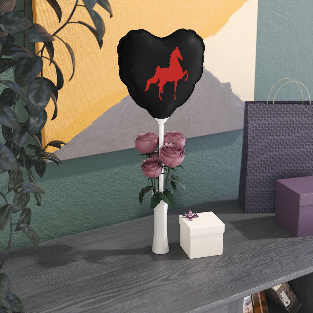 Saddlebred Balloon Black & Red - AdeleEmbroidery