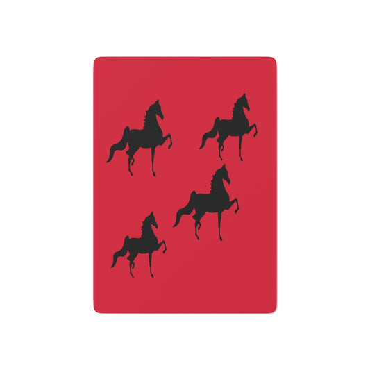 Saddlebred Print Custom Poker Cards - AdeleEmbroidery