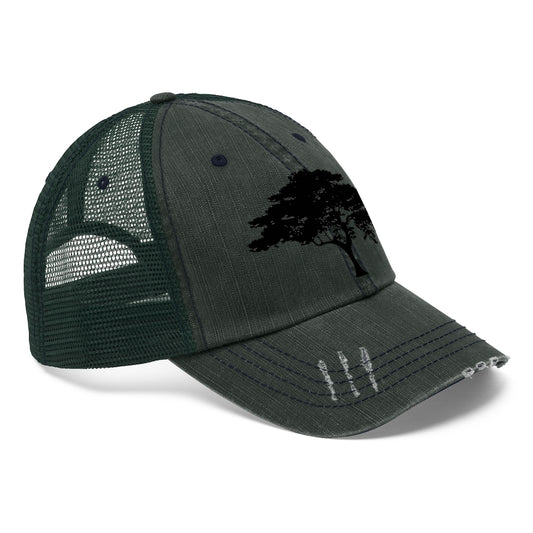 Tree Embroidered Unisex Trucker Hat - AdeleEmbroidery