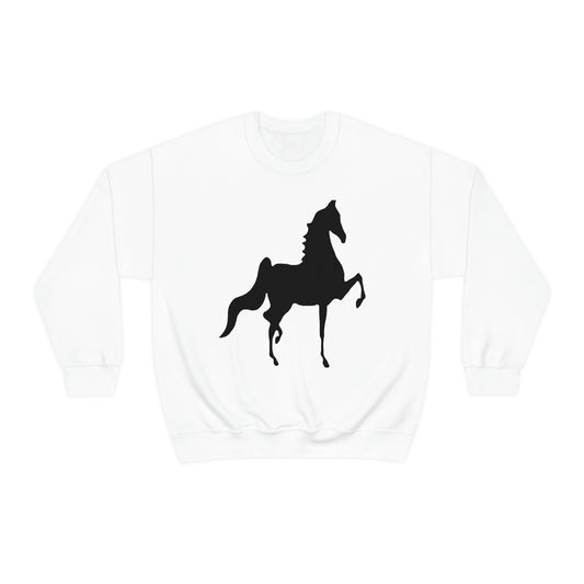 Saddlebred Print Unisex Heavy Blend™ Crewneck Sweatshirt - AdeleEmbroidery