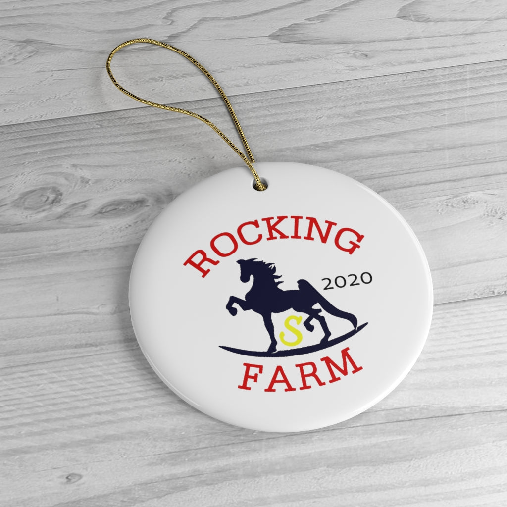 Rocking S Farm Ornaments - AdeleEmbroidery