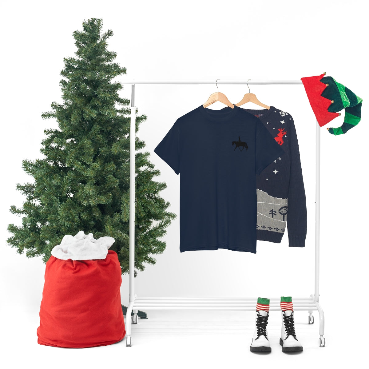 English Rider Print Unisex Heavy Cotton Tee - AdeleEmbroidery