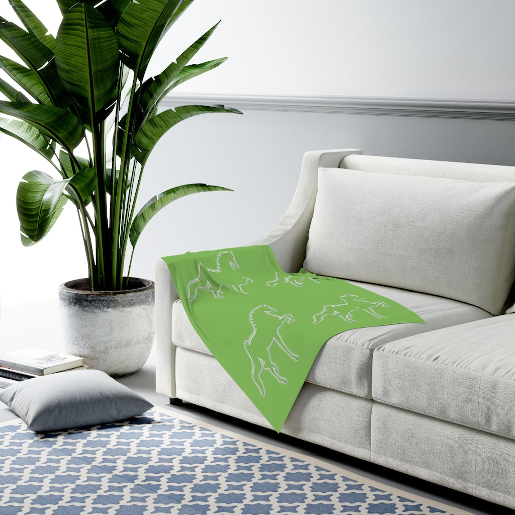 Saddlebred Baby Swaddle Blanket - AdeleEmbroidery