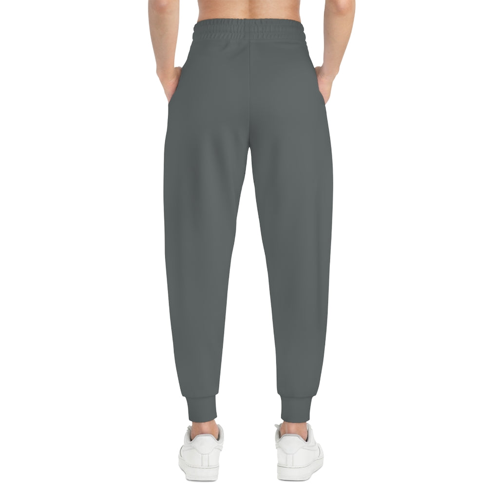 Saddlebred Print Athletic Joggers (AOP) Grey - AdeleEmbroidery