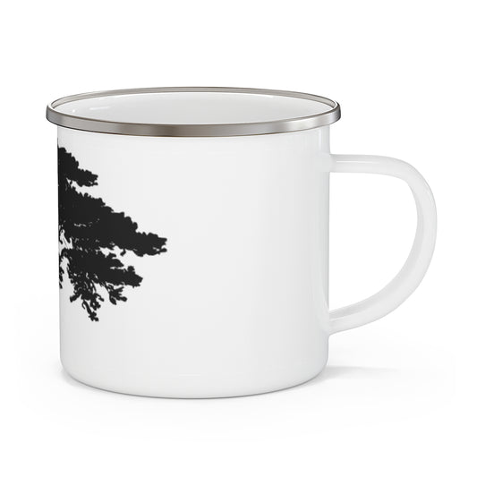 Tree Print Enamel Campfire Mug - AdeleEmbroidery