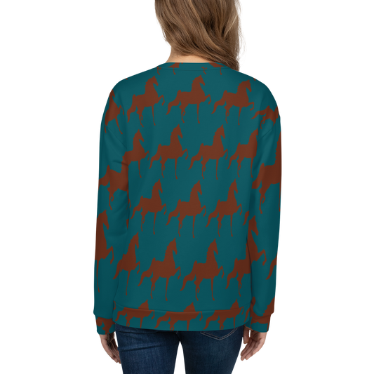 Saddlebred Print Unisex Sweatshirt - AdeleEmbroidery