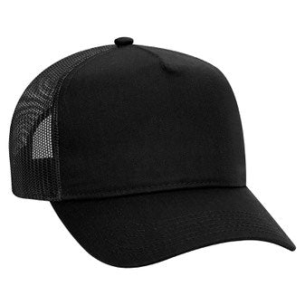 Cotton Twill Five Panel Pro Style Mesh Back Caps - AdeleEmbroidery