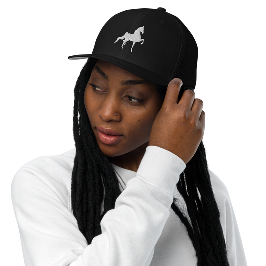 Saddlebred Closed-back trucker cap - AdeleEmbroidery