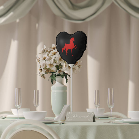 Saddlebred Balloon Black & Red - AdeleEmbroidery