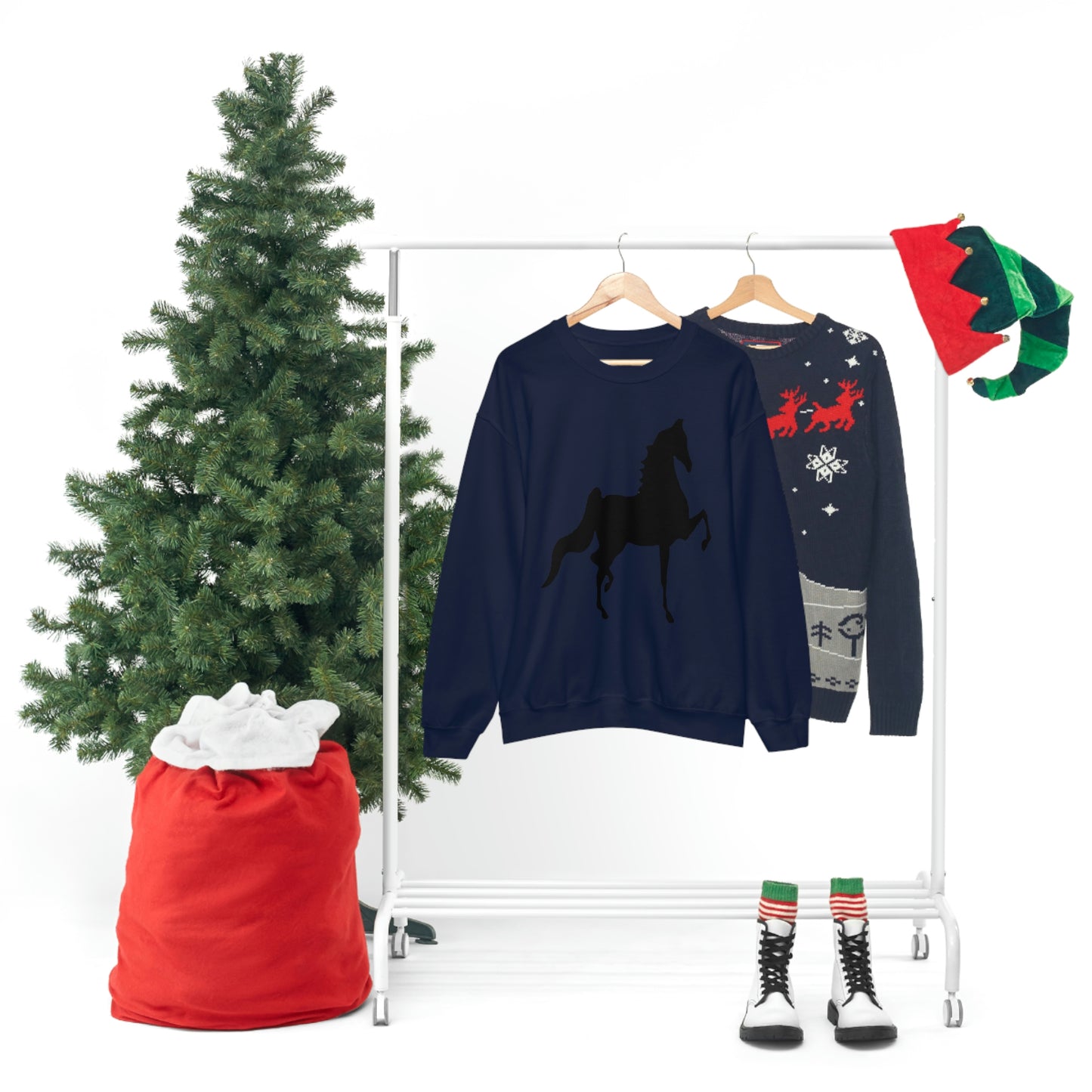 Saddlebred Print Unisex Heavy Blend™ Crewneck Sweatshirt - AdeleEmbroidery