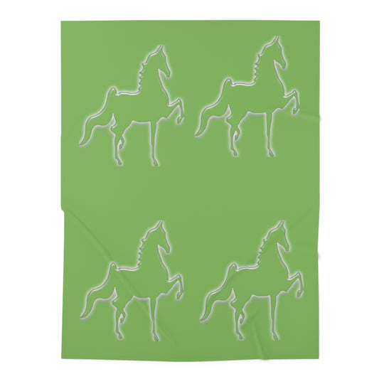Saddlebred Baby Swaddle Blanket - AdeleEmbroidery