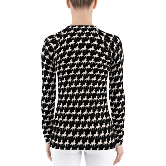 Saddlebred Women's Rash Guard - AdeleEmbroidery