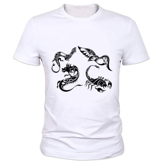 Various Animal Design T-shirt - AdeleEmbroidery