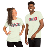 OKIE Print Short-Sleeve Unisex T-Shirt - AdeleEmbroidery
