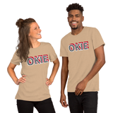 OKIE Print Short-Sleeve Unisex T-Shirt - AdeleEmbroidery