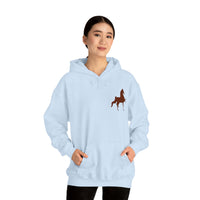 Unisex Heavy Blend™ Hooded Sweatshirt Front and Back Saddlebred Print