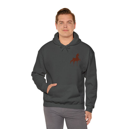 Unisex Heavy Blend™ Hooded Sweatshirt Front and Back Saddlebred Print