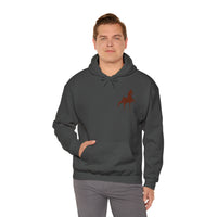 Unisex Heavy Blend™ Hooded Sweatshirt Front and Back Saddlebred Print