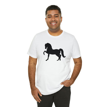 Unisex Jersey Short Sleeve Tee with Front Morgan Horse Print