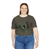 Unisex Jersey Short Sleeve Tee with Butterfly Print