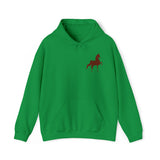 Unisex Heavy Blend™ Hooded Sweatshirt Front and Back Saddlebred Print