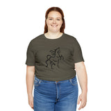 Unisex Jersey Short Sleeve Tee with Horse Print