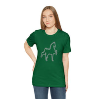 Unisex Jersey Short Sleeve Tee Saddlebred Print