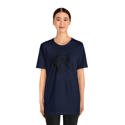 Unisex Jersey Short Sleeve Tee with Arab Head Print - AdeleEmbroidery