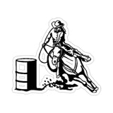 Barrel Racer Kiss-Cut Stickers - AdeleEmbroidery