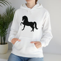 Unisex Heavy Blend™ Hooded Sweatshirt Morgan Horse front Print - AdeleEmbroidery