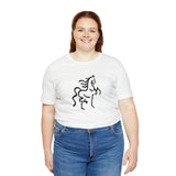 Unisex Jersey Short Sleeve Tee with Horse Print