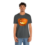 Unisex Jersey Short Sleeve Tee with Pumpkin Print