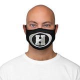 Haskell Fitted Polyester Face Mask Black