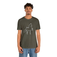 Unisex Jersey Short Sleeve Tee Saddlebred Print