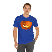 Unisex Jersey Short Sleeve Tee with Pumpkin Print