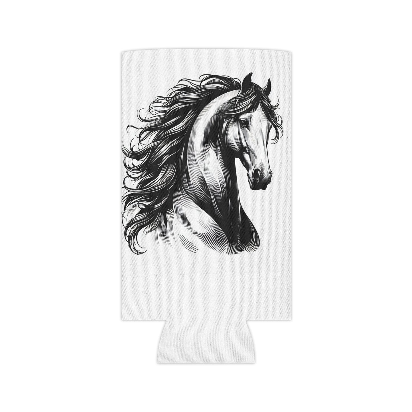 Can Cooler - Stunning Horse Head Design - AdeleEmbroidery