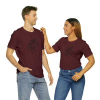 Unisex Jersey Short Sleeve Tee with Horse Print