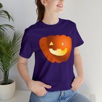 Unisex Jersey Short Sleeve Tee with Pumpkin Print