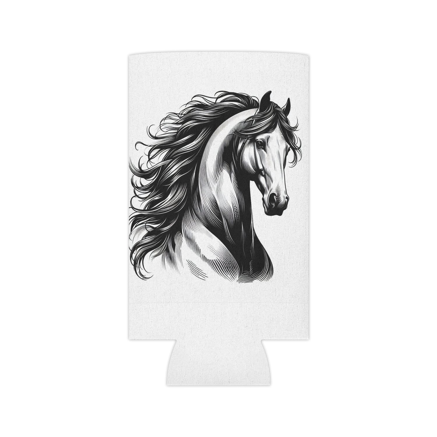 Can Cooler - Stunning Horse Head Design - AdeleEmbroidery