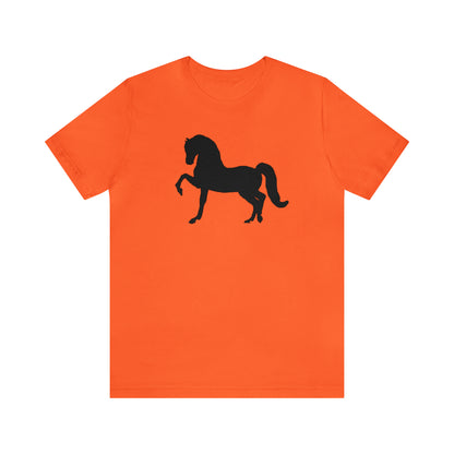 Unisex Jersey Short Sleeve Tee with Front Morgan Horse Print